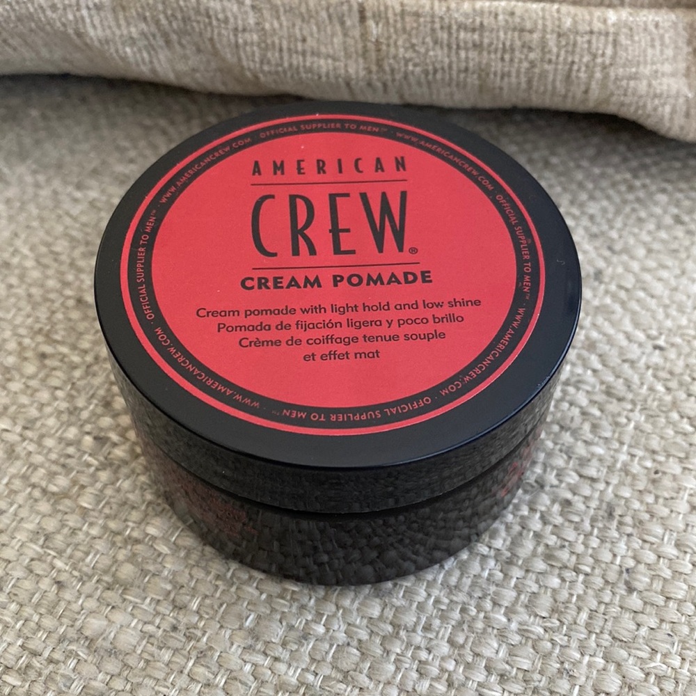 New American Crew Premium Men's Cream Pomade Moisture Styling Puck 3 oz